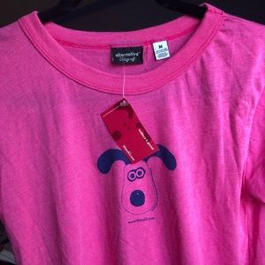NWT pink Wallace and Gromit dog T-shirt